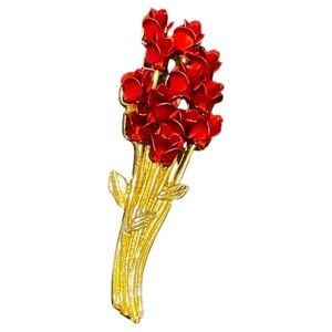 Bouquet of roses vintage brooch